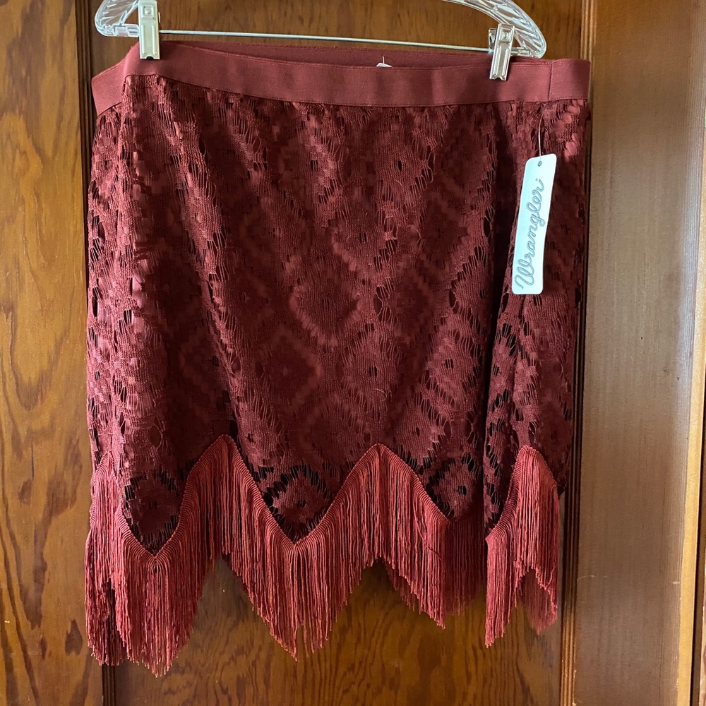 Size L Wrangler Fringe Skirt